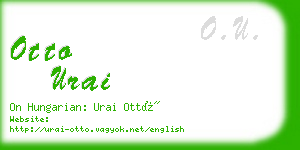 otto urai business card